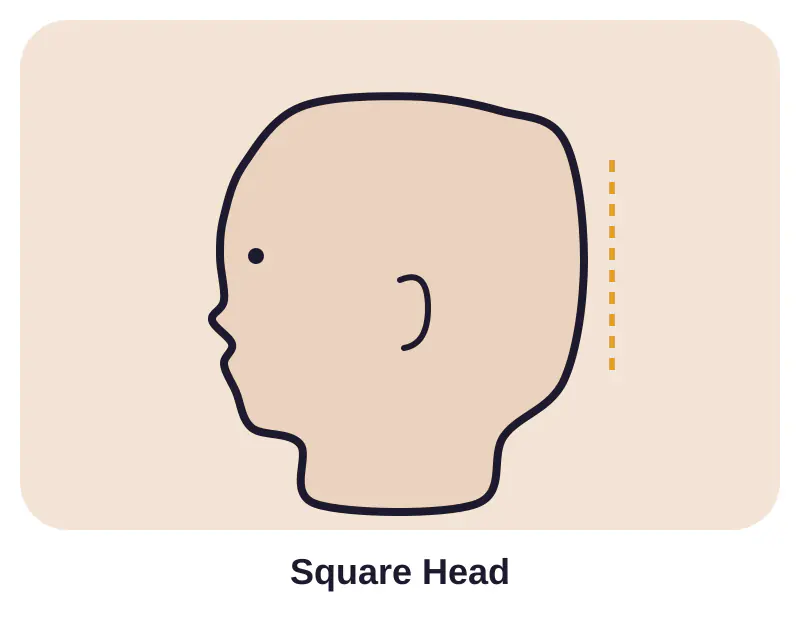 Illustration of square head