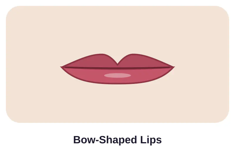 Illustration of bow-shaped lips