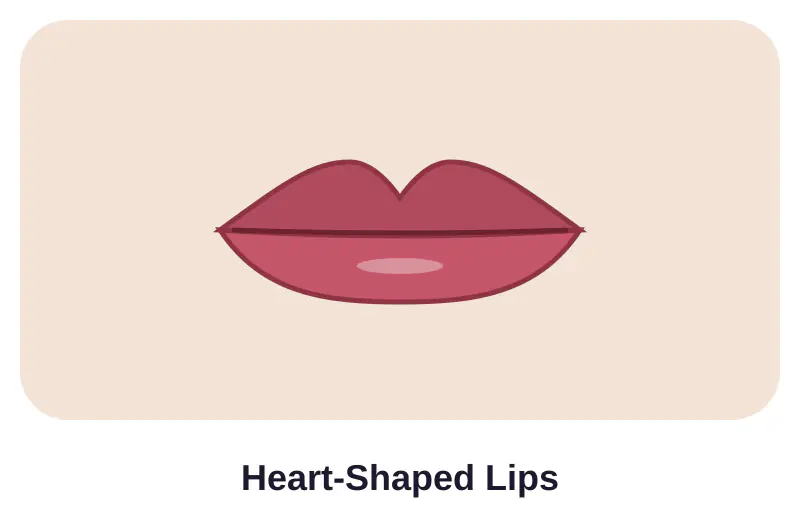 Illustration of heart-shaped lips